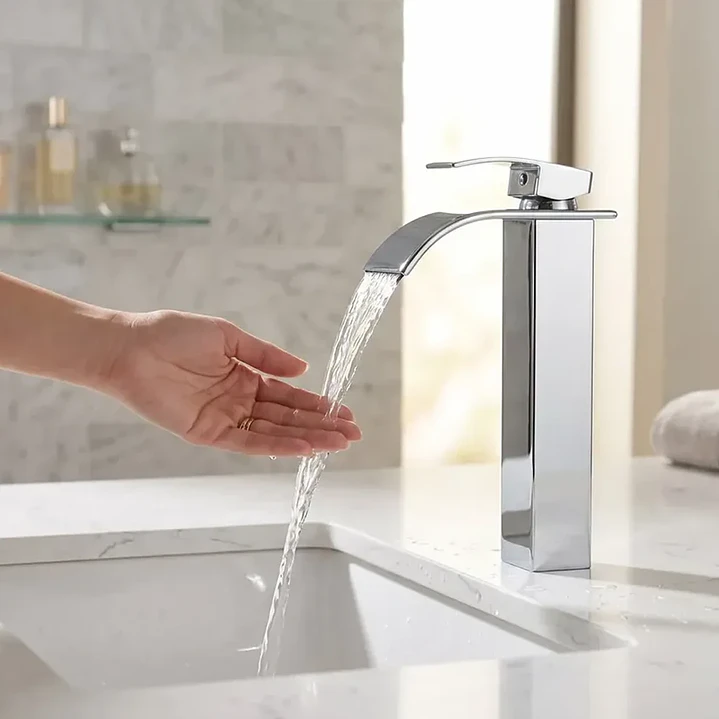 Monomando Lavamanos Alto Cascada MCasa Akua 6