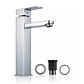 Llave Monomando Lavamanos Cromado Alto Hogar Mcasa-akua - Miniatura 2