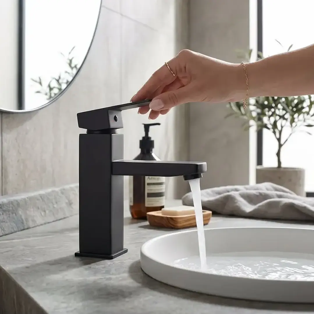 Llave Monomando Lavamanos Grifería Baño Hogar Mcasa-akua 5