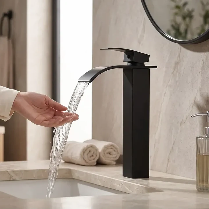 Llave Monomando Lavamanos Grifo Alto Baño Hogar Mcasa Akua 4