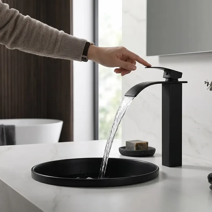 Llave Monomando Lavamanos Grifo Alto Baño Hogar Mcasa Akua 7