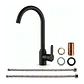 Llave Lavaplatos Monomando Mcasa Akua en color negro - Miniatura 2