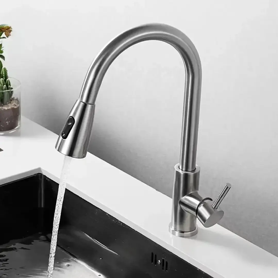 Llave de Cocina Monomando Cromada Mcasa Akua 3