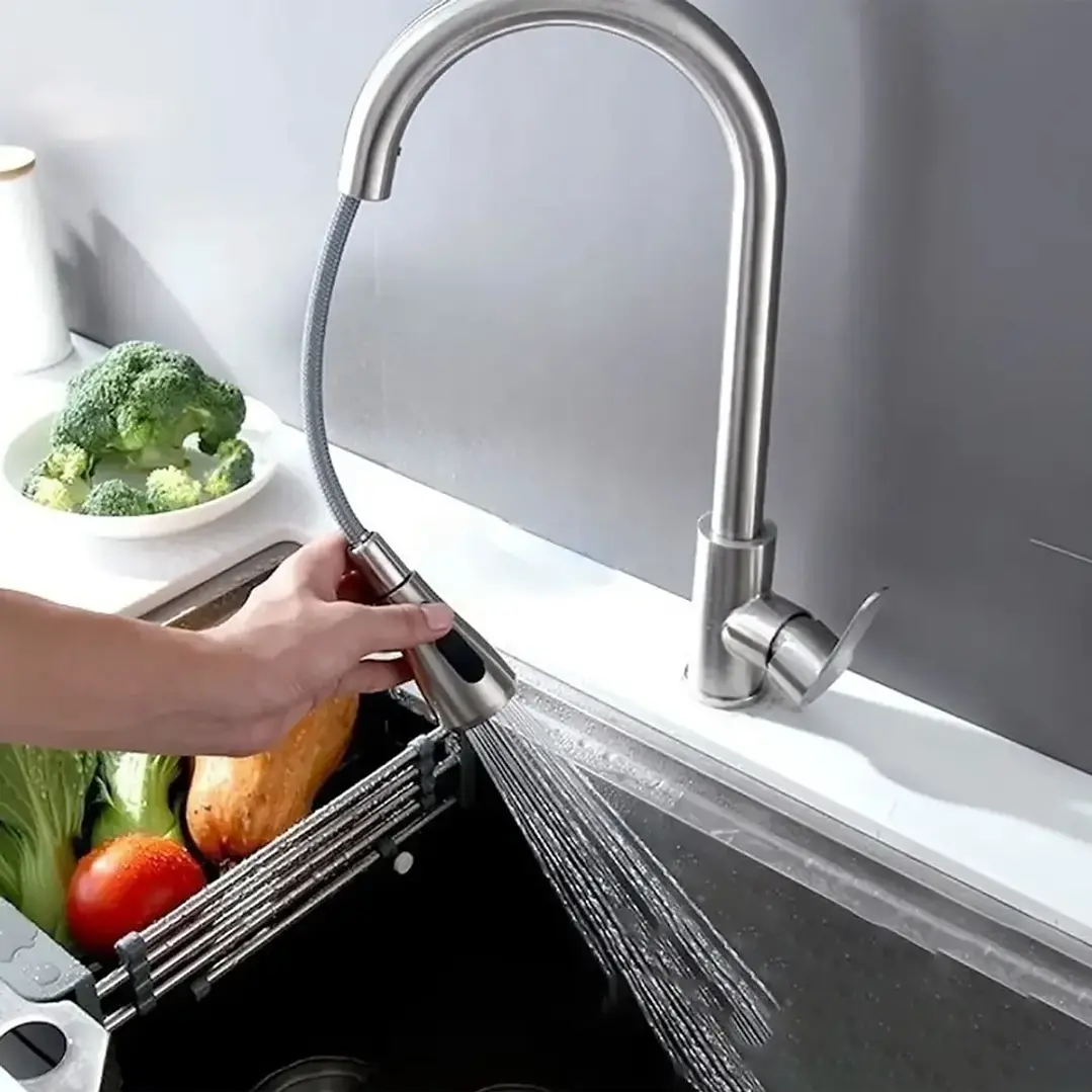 Llave de Cocina Monomando Cromada Mcasa Akua 5