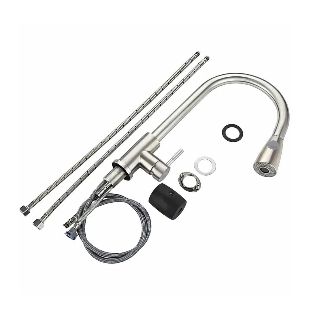 Llave de Cocina Monomando Cromada Mcasa Akua 2