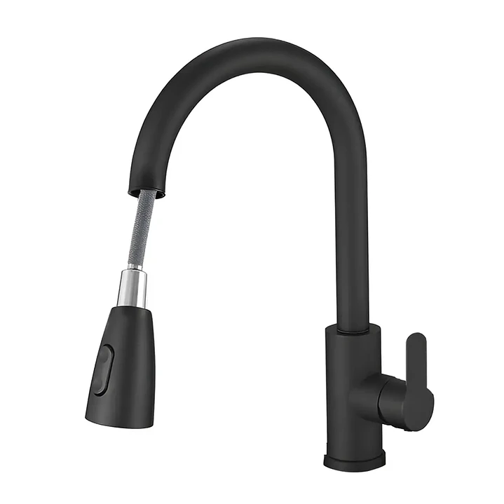 Llave Monomando Lavaplatos Extraíble Negra 360° Mcasa Akua 1