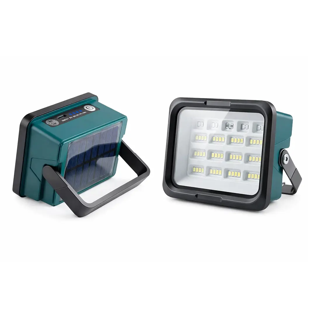 Foco Solar de Emergencia MCasa 50W Recargable 10000lm con Luz de Alerta 3