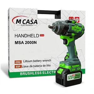 Mcasa Taladro Atornillador de Impacto Inalámbrico MSA-2000N con 2 Baterías y Maleta