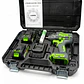Mcasa Taladro Atornillador de Impacto Inalámbrico MSA-2000N con 2 Baterías y Maleta - Miniatura 3