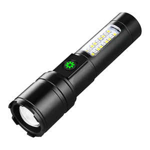 Linterna Táctica LED Recargable USB 3000Lm Zoom MCASA