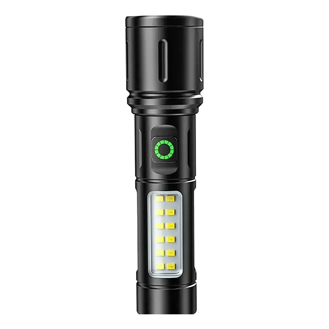 Linterna Táctica LED Recargable USB 3000Lm Zoom MCASA 2