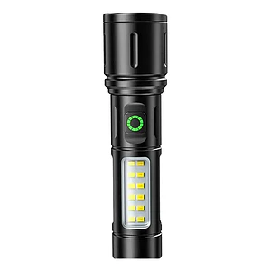 Linterna Táctica LED Recargable USB 3000Lm Zoom MCASA