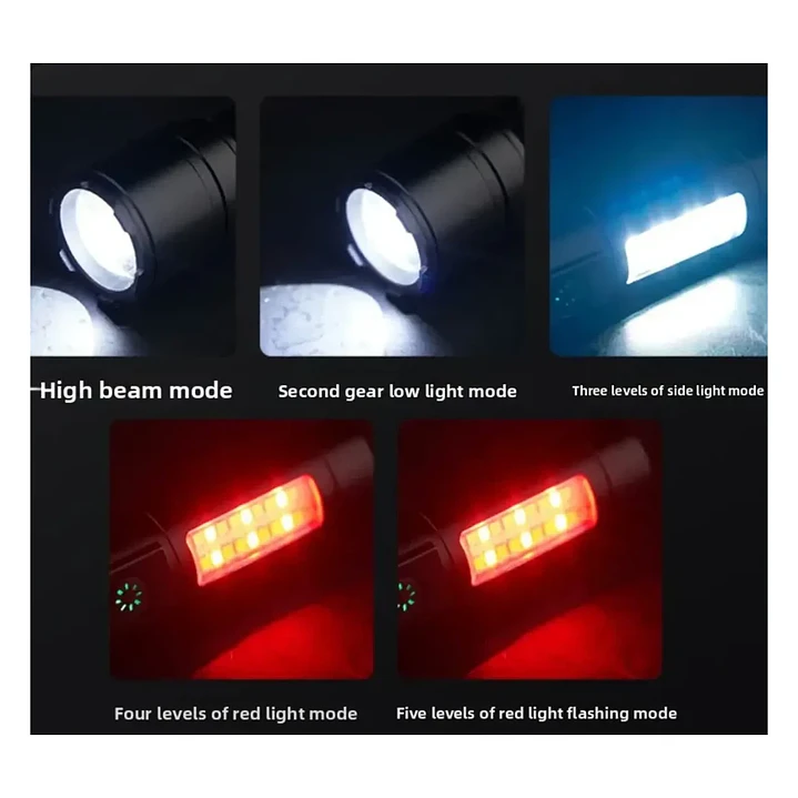 Linterna Táctica LED Recargable USB 3000Lm Zoom MCASA 5