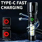 Linterna Táctica LED Recargable USB 3000Lm Zoom MCASA - Miniatura 7