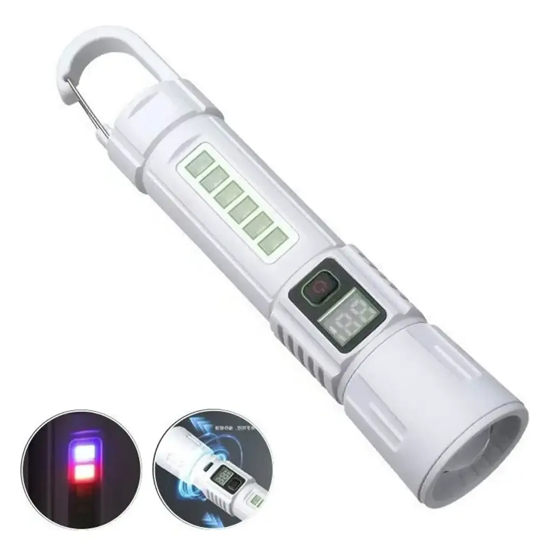 Linterna Táctica LED Recargable 5000Lm Zoom MCASA 2