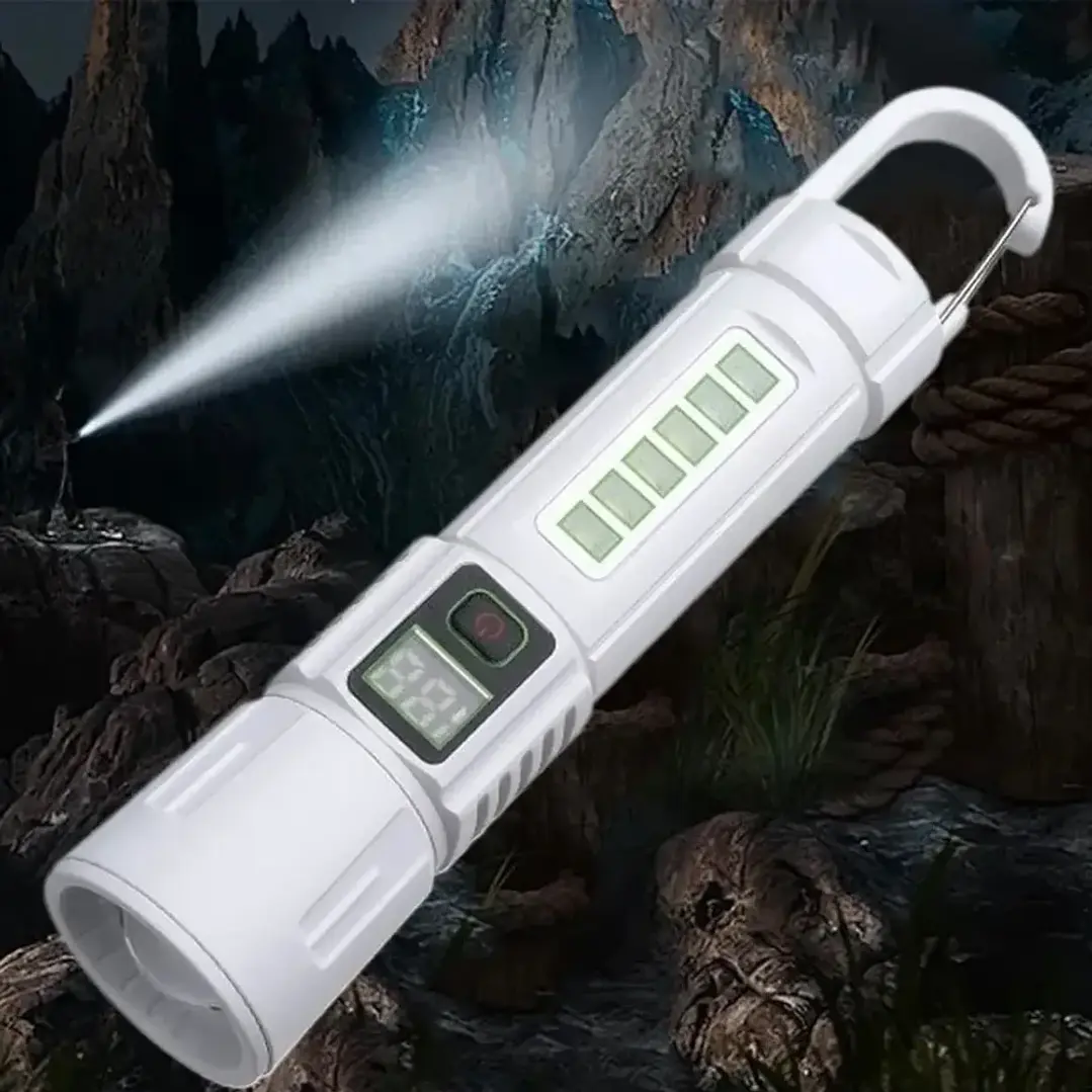Linterna Táctica LED Recargable 5000Lm Zoom MCASA 5