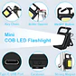 Linterna Llavero LED COB Recargable USB Mosquetón MCASA - Miniatura 10