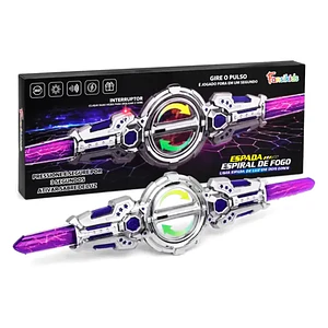 Espada Doble Retráctil con Luces y Sonido Cosplay Mcasa