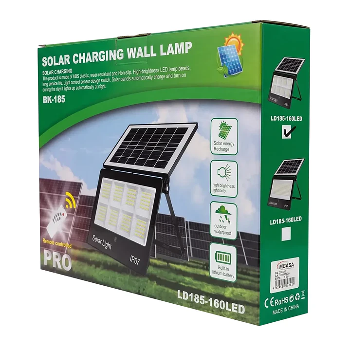 Foco Proyector Solar LED Exterior 150W IP67 Luz Blanca – Mcasa 3