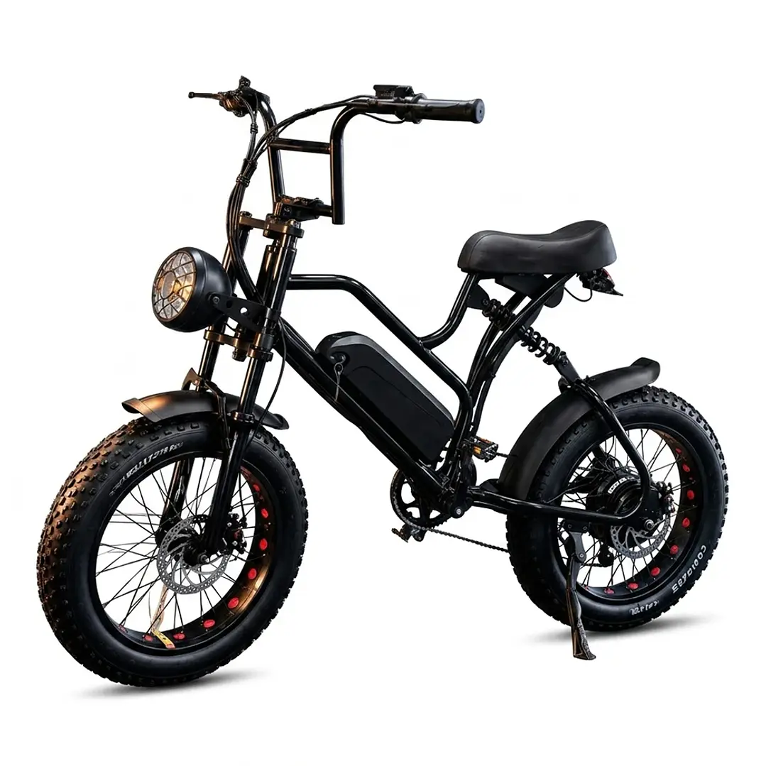 Bicicleta Eléctrica Fat Bike F1 800W 48V 13Ah Negra 1