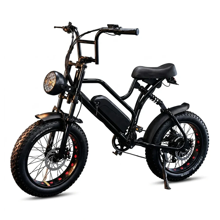 Bicicleta Eléctrica Fat Bike F1 800W 48V 13Ah Negra 1