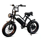 Bicicleta Eléctrica Fat Bike F1 800W 48V 13Ah Negra - Miniatura 1
