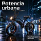 Bicicleta Eléctrica Fat Bike F1 800W 48V 13Ah Negra - Miniatura 5