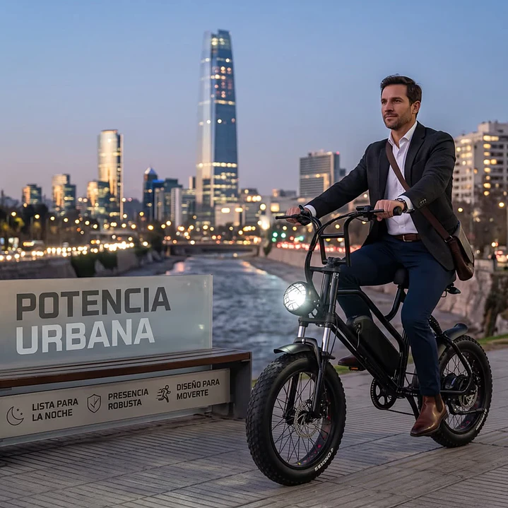 Bicicleta Eléctrica Fat Bike F1 800W 48V 13Ah Negra 6