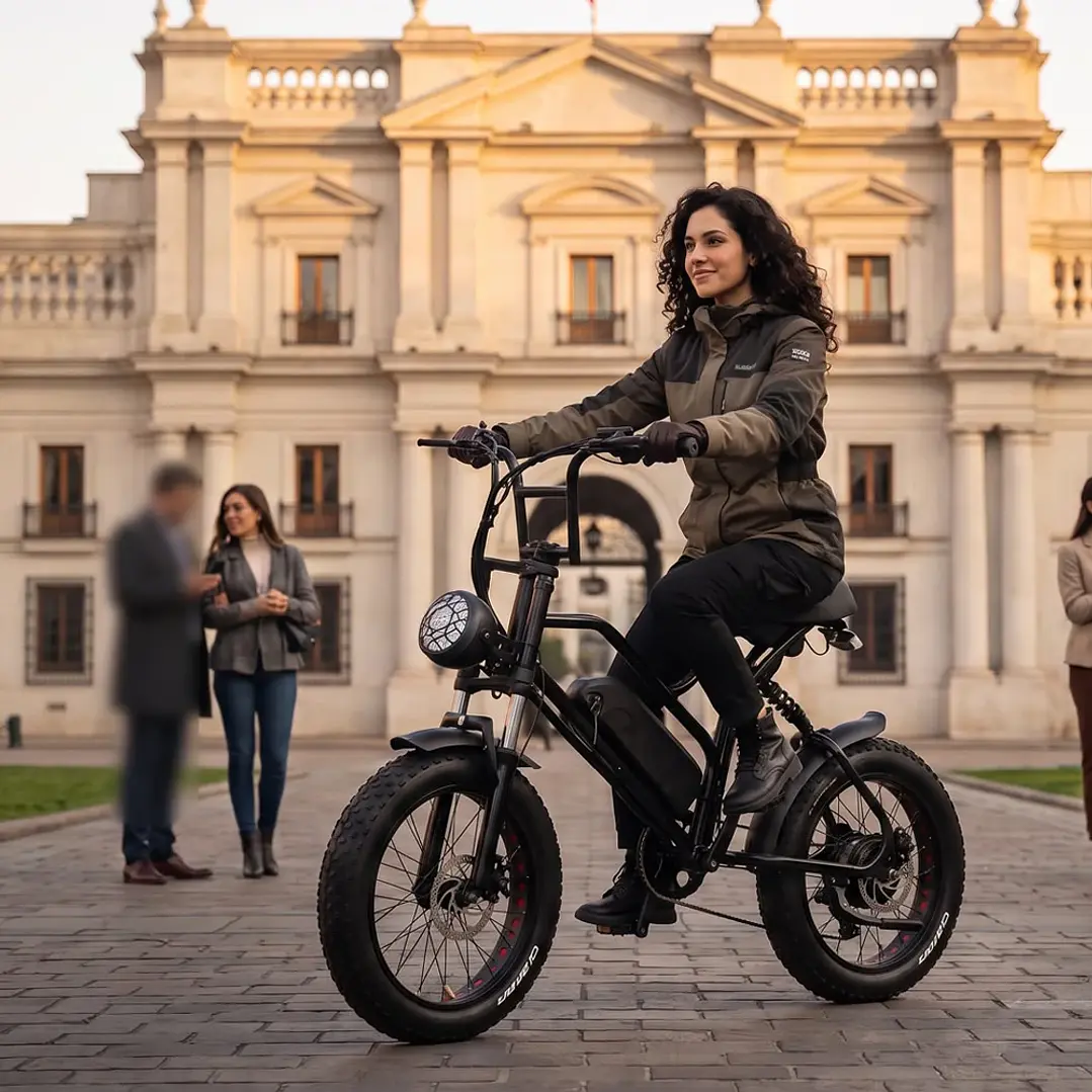 Bicicleta Eléctrica Fat Bike F1 800W 48V 13Ah Negra 8
