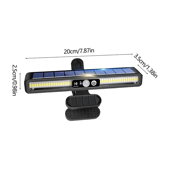 Foco Solar Exterior Sensor De Movimiento Con Click Mcasa 3