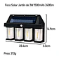 Foco Apliqué Solar 4 Lámparas Con Sensor De Movimiento Mcasa - Miniatura 2