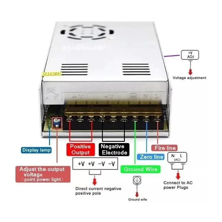 Fuente De Poder Switching 12v 30a Transformador 360w 217006 4