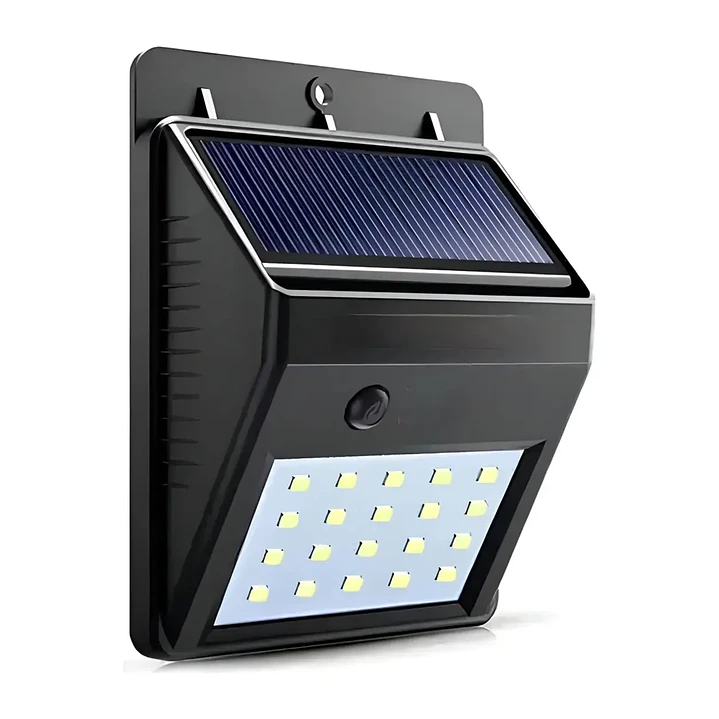 Foco Aplique Solar Para Exterior 30 Led Blanco Frio Mcasa 1