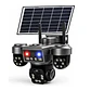 Cámara Solar 4G Triple Lente IA con Sirena - Miniatura 1