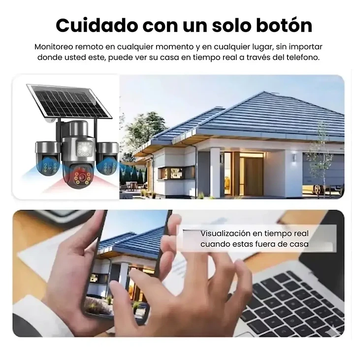 Cámara De Seguridad Solar Sim 4g Sirena App Yoosee Mcasa 4
