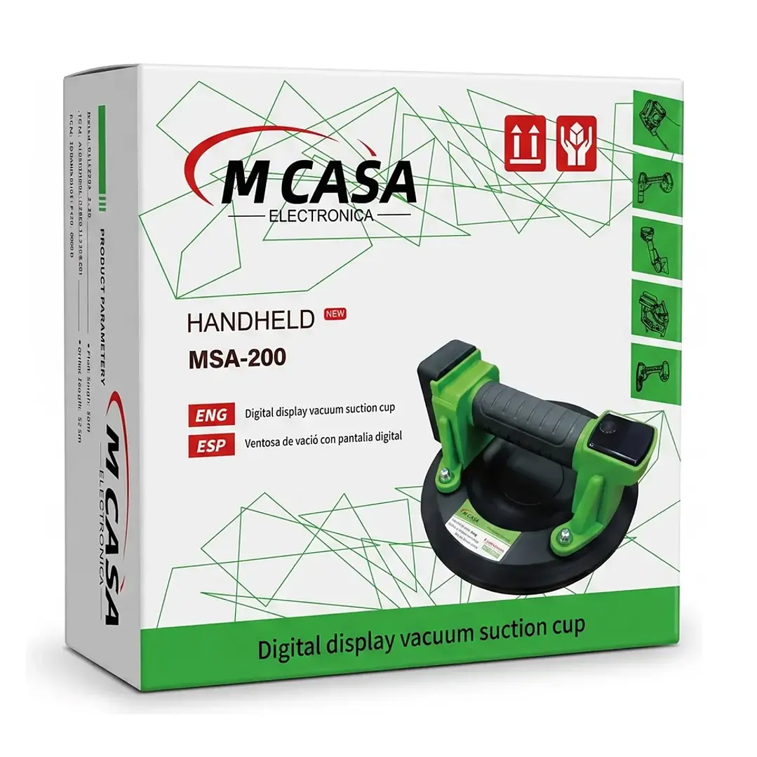 Ventosa De Vacio Con Pantalla Digital Fuerza Succion 260kg 2