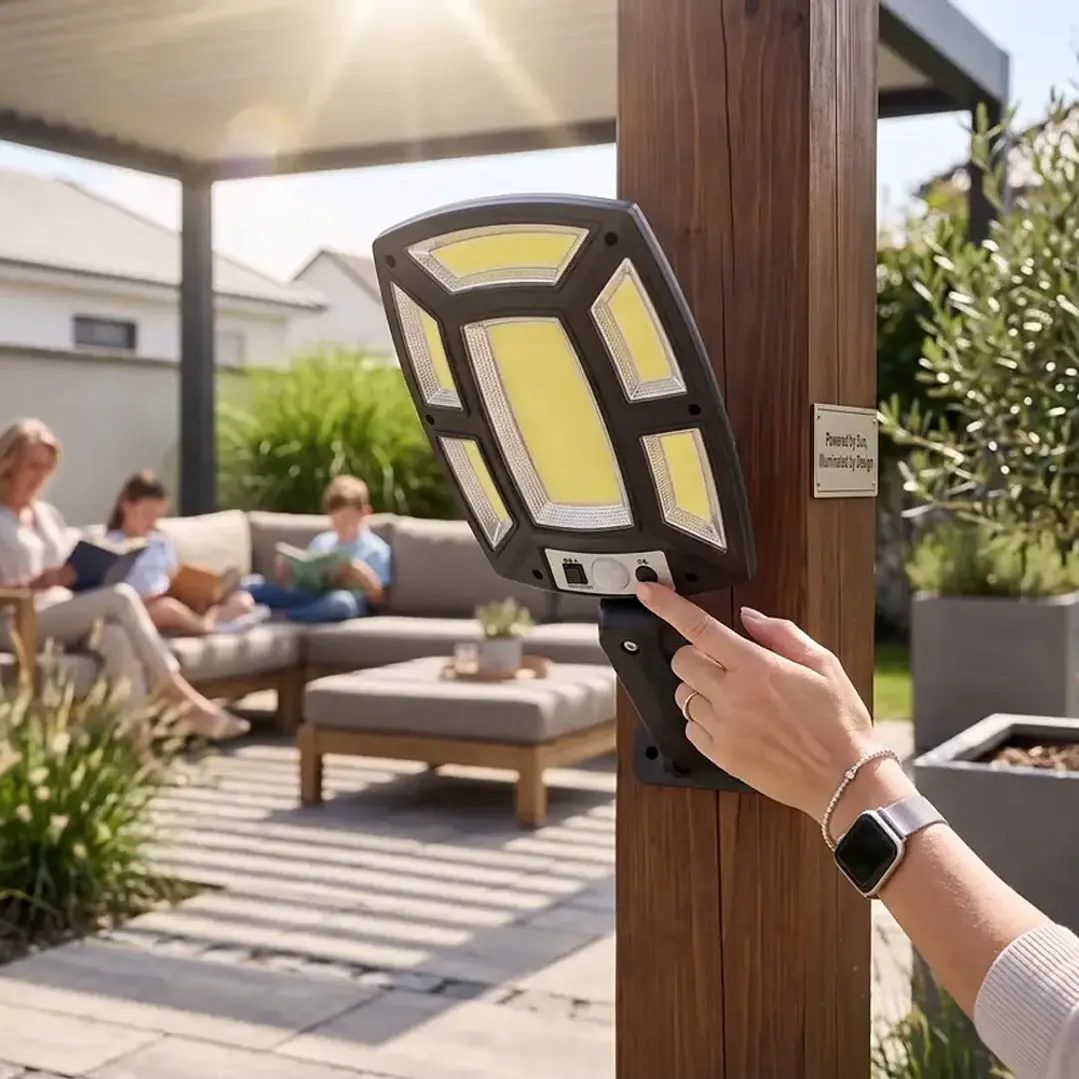 Foco Solar Led 6 Focos Con Sensor Movimiento C/remoto Mcasa  6