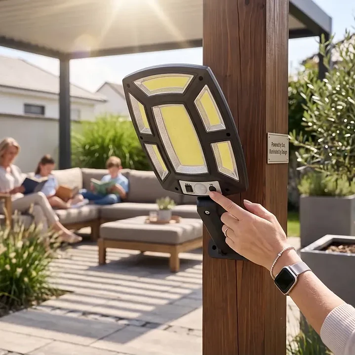 Foco Solar Led 6 Focos Con Sensor Movimiento C/remoto Mcasa  6