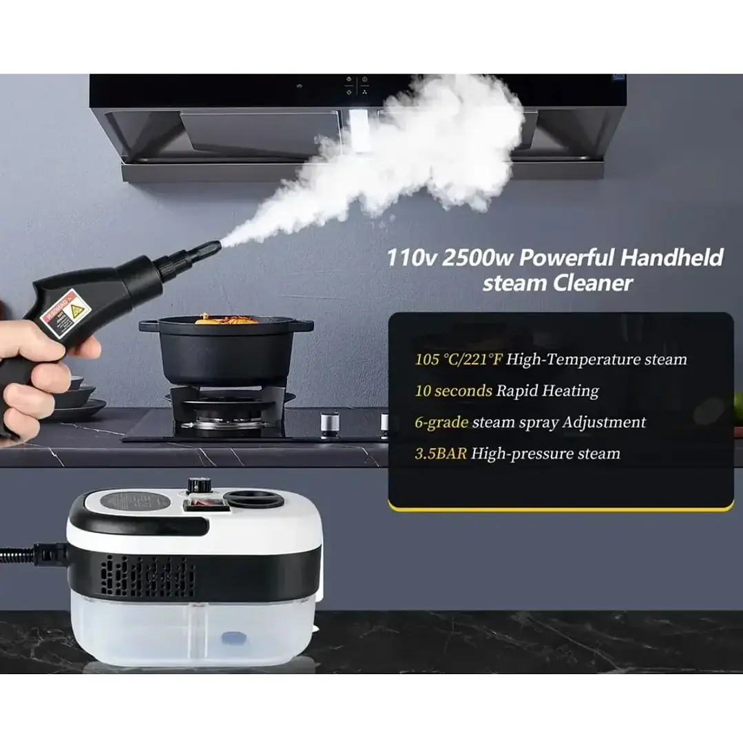Limpiador a Vapor Portátil MCasa Professional 2500W Alta Presión 4