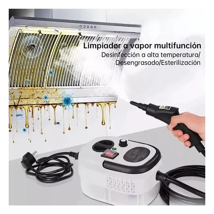 Limpiador a Vapor Portátil MCasa Professional 2500W Alta Presión 5