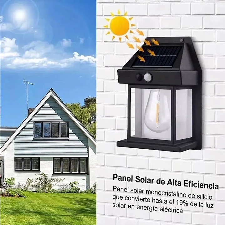 Lámpara Ampolleta Mcasa Aplique Solar Con Sensor Movimiento  5