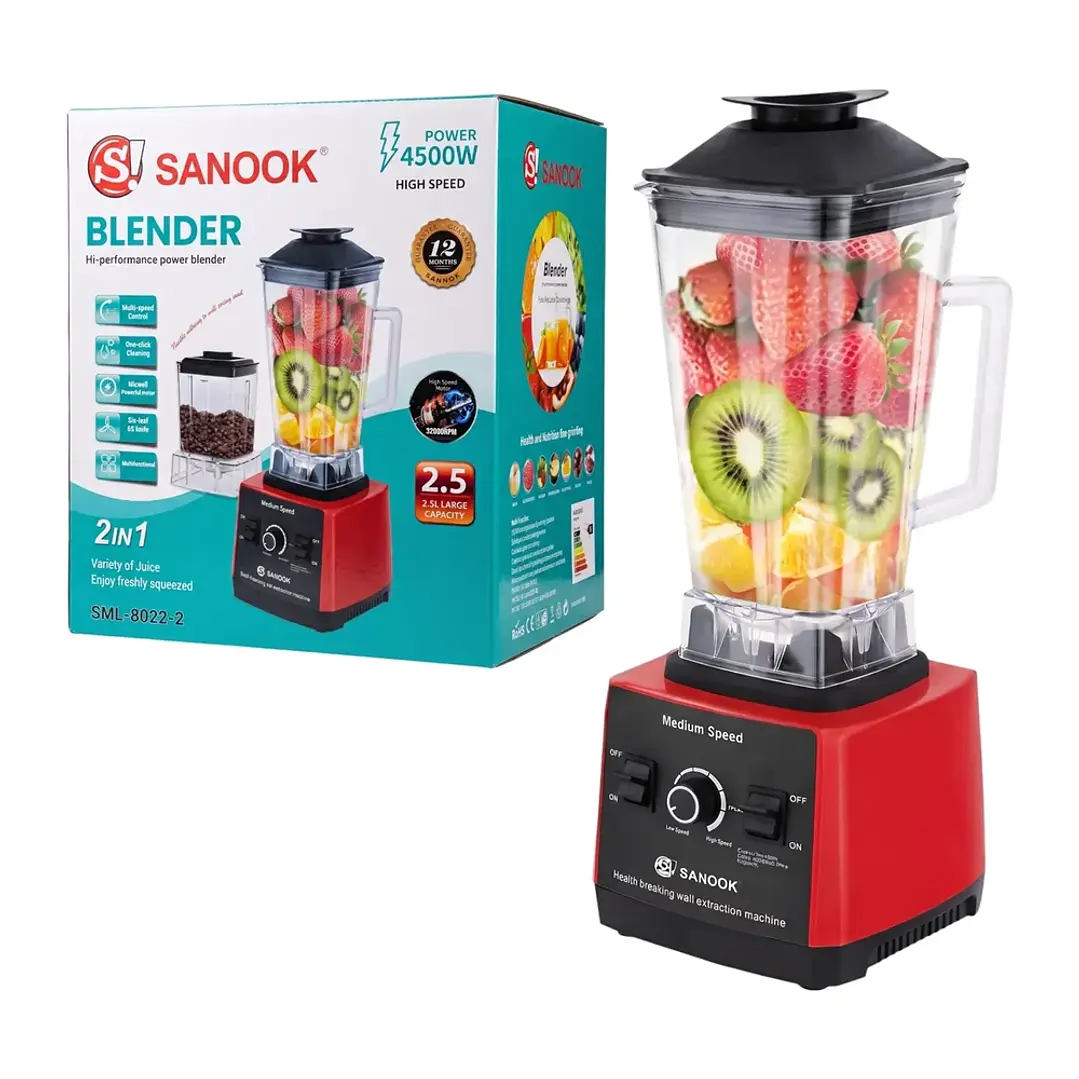 Juguera Licuadora Sanook 2.5l Blender Performace Mcasa 4500w 1