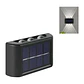Pack X2 Lámparas Solares Aplique Muro Exterior 6 Leds Mcasa  - Miniatura 2