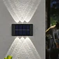 Pack X2 Lámparas Solares Aplique Muro Exterior 6 Leds Mcasa  - Miniatura 4