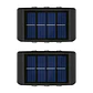 Pack X2 Lámparas Solares Aplique Muro Exterior 6 Leds Mcasa  - Miniatura 1
