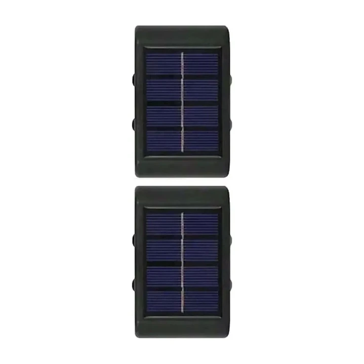 Pack X2 Lámparas Solares Aplique Muro Exterior 4 Leds Mcasa  1