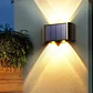 Pack X2 Lámparas Solares Aplique Muro Exterior 4 Leds Mcasa  - Miniatura 6