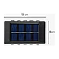 Pack X2 Lámparas Solares Aplique Muro Exterior 10 Leds Mcasa Agregar a favoritos - Miniatura 2