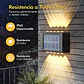 Pack X2 Lámparas Solares Aplique Muro Exterior 10 Leds Mcasa Agregar a favoritos - Miniatura 5