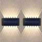 Pack X2 Apliques Solares de Muro con 12 LEDs Cálidas MCASA - Miniatura 4